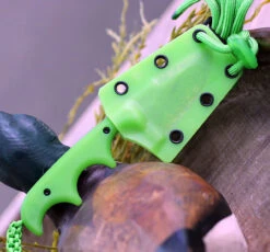 CRKT Minimalist Bowie Gears CR2387G, 2.125" 8Cr13MoV 3D Print Satin Blade, Glow In The Dark Handle/Sheath -Blade HQ Knife Shop 2383.3 57158.1580922417