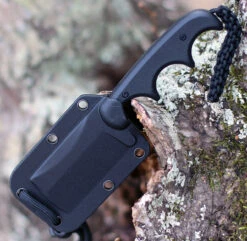 CRKT 2383K Minimalist Cleaver Blackout, 2.13" 5Cr13MoV Stonewashed Fixed Blade, Black G10 Handle W/ Polypropylene Sheath -Blade HQ Knife Shop 2383K.2 90954.1612456919