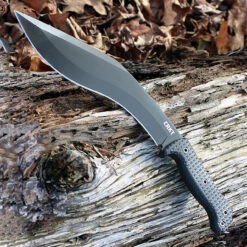 CRKT 2742 KUK, 10.5" 65Mn Plain Blade, Black Polypropylene Handle W/Rubber Overmold