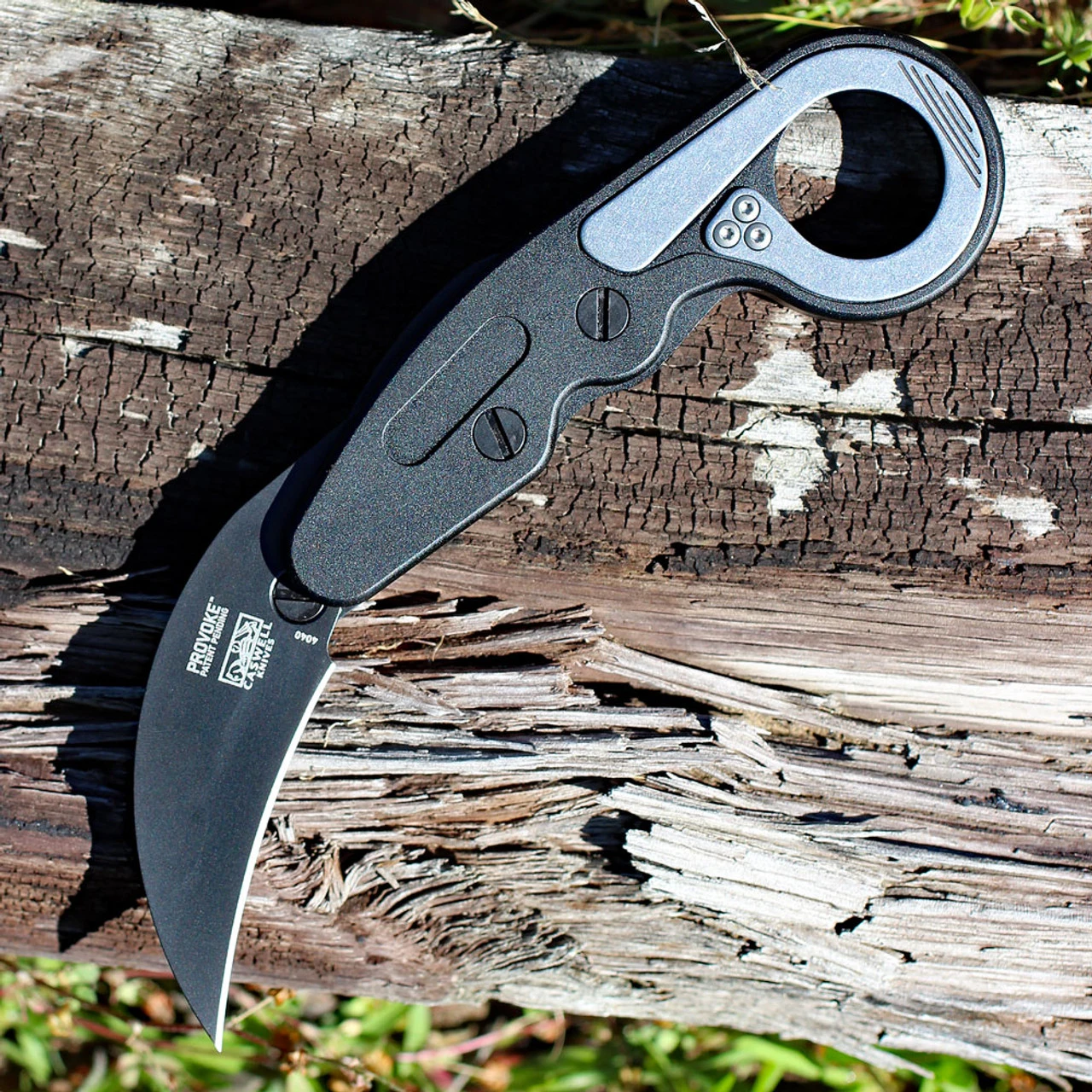 CRKT 4040 PROVOKE Kinematic, 2.41" D2 Black Karambit Blade, Black Aluminum Handle CRKT 4040 PROVOKE Kinematic, 2.41" D2 Black Karambit Blade, Black Aluminum Handle -Blade HQ Knife Shop 4040.4 32696.1627402106