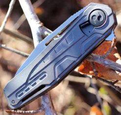 CRKT 5040 Raikiri Dew Hara Field Strip Linerlock, 3.75 In Whancliff Plain Blade, Cold Forged Aluminum Handle -Blade HQ Knife Shop 5040.2 34108.1667398488