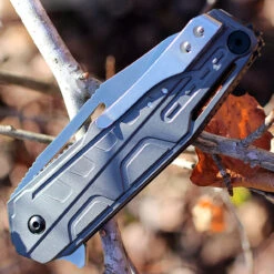 CRKT 5040 Raikiri Dew Hara Field Strip Linerlock, 3.75 In Whancliff Plain Blade, Cold Forged Aluminum Handle -Blade HQ Knife Shop 5040.3 49433.1667398488