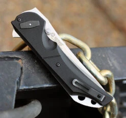 CRKT 5401 Seismic Deadbolt Lock, 3.96" 1.4116 SS Plain Blade, G10 Handle -Blade HQ Knife Shop 5401.2 1 44421.1566586327