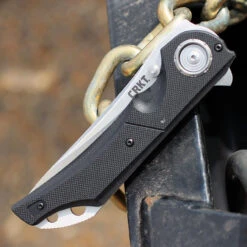 CRKT 5401 Seismic Deadbolt Lock, 3.96" 1.4116 SS Plain Blade, G10 Handle -Blade HQ Knife Shop 5401.3 1 46440.1566586327