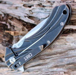 CRKT 6016 Williwaw, 3.02" 8Cr13MoV Plain Blade, Stainless Handle -Blade HQ Knife Shop 6016.2 35159.1566585920