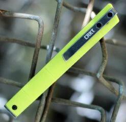 CRKT 7096YGK CEO BAMBOO Linerlock, 3.11" 8Cr13MoV Stonewashed Plain Blade, GRN Handle -Blade HQ Knife Shop 7096YGK.2 94755.1597765975