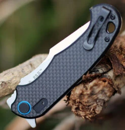 CRKT 7920 P.S.D. Assisted Opening, 3.63" 1.4116 Steel Satin Plain Blade, Black G10 W/ Carbon Fiber Overlay Handle -Blade HQ Knife Shop 7920.4 08508.1612473706
