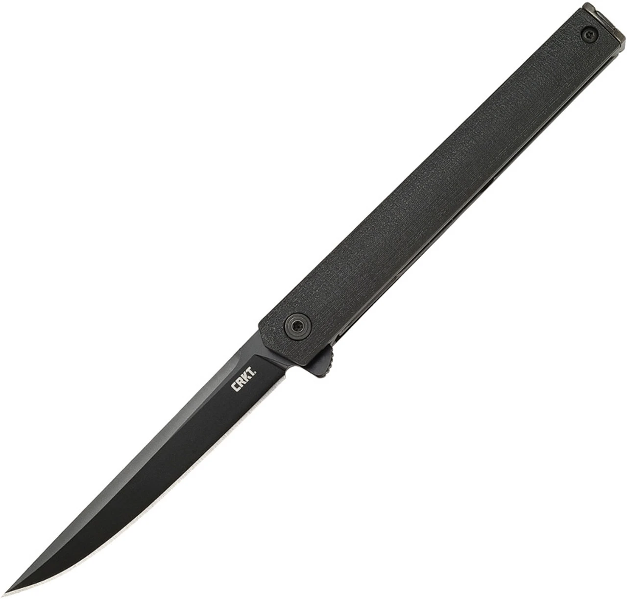 CRKT CEO Flipper Blackout - Black GRN (3.35" AUS-8 Blk) 7097K CRKT CEO Flipper Blackout - Black GRN (3.35" AUS-8 Blk) 7097K -Blade HQ Knife Shop CR7097K 08312.1647541111