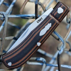 CRKT Rogers Venandi Slip Joint - Blk / Brown G-10 (3.12" 8Cr13MoV) 7100 -Blade HQ Knife Shop CR7100.2 97514.1667501581