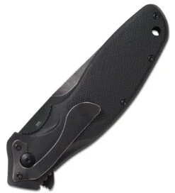 CRKT Shenanigan Spring Assisted Flipper K800KKP, 3.35" 1.4116 Stainless Steel Black Stonewashed Veff Serration Blade, Black GRN Handles -Blade HQ Knife Shop CRK800KKPnb 40492.1619620765
