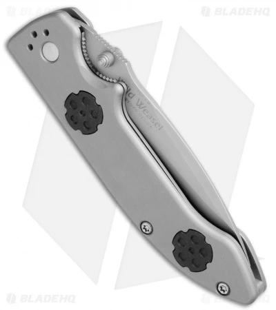 CRKT Wild Weasel Spring Assisted Knife (3.1" Bead Blast) 1000A CRKT Wild Weasel Spring Assisted Knife (3.1" Bead Blast) 1000A -Blade HQ Knife Shop CRKT 1000A Wild Weasel SA BB BHQ 0376 jr side