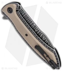 CRKT Apoc W/VEFF Serrations Liner Lock Knife Green G-10 (4" Black) 5381 -Blade HQ Knife Shop CRKT Apoc VEFF Serr LL Green G 10 Black SW 5381 BHQ 103937 jr side