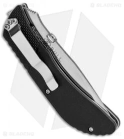 CRKT B.U.L.L. Front Flipper Liner Lock Knife Black Zytel (3" Satin) 6562 -Blade HQ Knife Shop CRKT B.U.L.L. Front Flipper Black Zytel Satin 6562 BHQ 87024 jr side