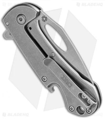 CRKT Bev-Edge Flipper Knife w/ Bottle Opener (2.5" Stonewash) 4630 CRKT Bev-Edge Flipper Knife W/ Bottle Opener (2.5" Stonewash) 4630 -Blade HQ Knife Shop CRKT Bev Edge Flipper Bottle Opener SW 4630 BHQ 92271 jr side