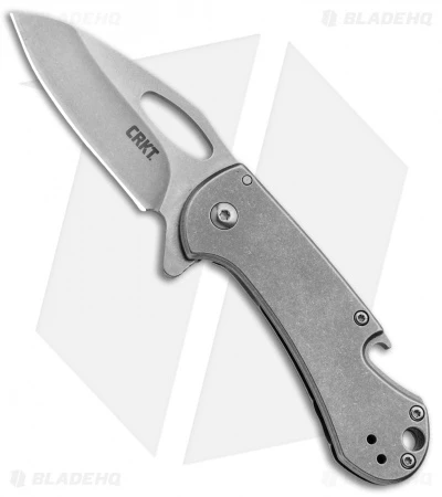 CRKT Bev-Edge Flipper Knife w/ Bottle Opener (2.5" Stonewash) 4630 CRKT Bev-Edge Flipper Knife W/ Bottle Opener (2.5" Stonewash) 4630 -Blade HQ Knife Shop CRKT Bev Edge Flipper Bottle Opener SW 4630 BHQ 92271 jr