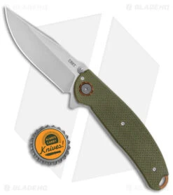 CRKT Burnley Butte Deadbolt Lock Assisted Flipper Knife Green G-10 (3.3" SW) -Blade HQ Knife Shop CRKT Burnley Butte Deadbolt Lock Assisted Green G 10 SW BHQ 144096 jr bottlecap
