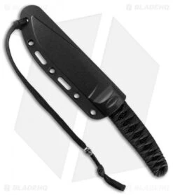CRKT Burnley Nishi Fixed Blade Knife Black Cord Wrapped (4.5" Black) 2290 -Blade HQ Knife Shop CRKT Burnley Nishi Black Cord Wrapped Black 2290 BHQ 103637 jr sheath 2