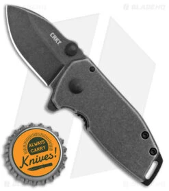 CRKT Burnley Squid Compact Frame Lock Knife (1.75" Black SW) -Blade HQ Knife Shop CRKT Burnley Squid Compact FL Black SW BHQ 178665 jr bottlecap