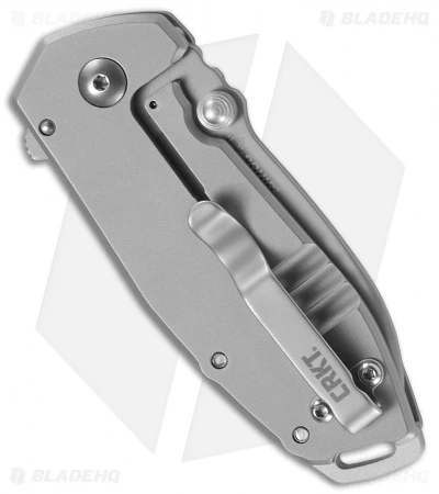 CRKT Burnley Squid Flipper Assisted Opening Knife Silver (2.4" Bead Blast) CRKT Burnley Squid Flipper Assisted Opening Knife Silver (2.4" Bead Blast) -Blade HQ Knife Shop CRKT Burnley Squid FL Assisted SW 2492 BHQ 119330 jr side