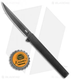 CRKT CEO Flipper Liner Lock Knife Black GRN (3.25" Black) -Blade HQ Knife Shop CRKT CEO Black Glass Reinforced Nylon LL Black BHQ 138962 jr bottlecap