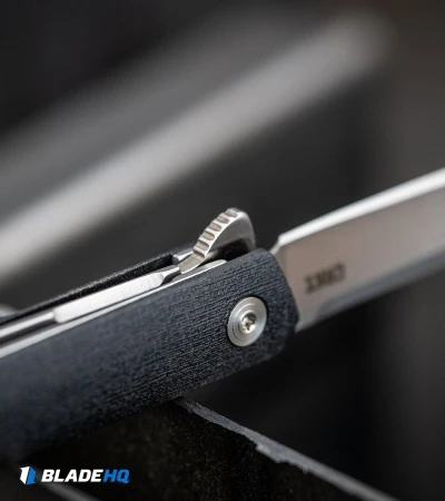 CRKT CEO Flipper Liner Lock Knife Black GRN (3.4" Satin) CRKT CEO Flipper Liner Lock Knife Black GRN (3.4" Satin) -Blade HQ Knife Shop CRKT CEO Flipper Liner Lock Knife Black GRN Satin BHQ 119358 kp steel open web