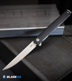 CRKT CEO Flipper Liner Lock Knife Black GRN (3.4" Satin) 3 CRKT CEO Flipper Liner Lock Knife Black GRN (3.4" Satin) -Blade HQ Knife Shop CRKT CEO Flipper Liner Lock Knife Black GRN Satin BHQ 119358 kp steel web