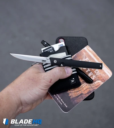 CRKT CEO Bamboo Liner Lock Knife GRN (3.1" Black Stonewash) 7096YGK CRKT CEO Bamboo Liner Lock Knife GRN (3.1" Black Stonewash) 7096YGK -Blade HQ Knife Shop CRKT CEO Liner Lock Knife Black GRN Satin 7096 BHQ 92432 kp in hand web