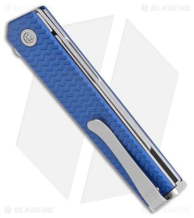 CRKT CEO Microflipper Liner Lock Knife Blue Aluminum (2.21" Satin) CRKT CEO Microflipper Liner Lock Knife Blue Aluminum (2.21" Satin) -Blade HQ Knife Shop CRKT CEO Microflipper LL Blue Aluminum Satin BHQ 178655 jr side