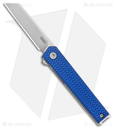 CRKT CEO Microflipper Liner Lock Knife Blue Aluminum (2.21" Satin) CRKT CEO Microflipper Liner Lock Knife Blue Aluminum (2.21" Satin) -Blade HQ Knife Shop CRKT CEO Microflipper LL Blue Aluminum Satin BHQ 178655 jr
