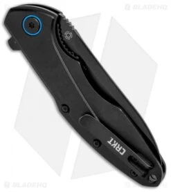 CRKT Caligo Liner Lock Flipper Knife Black Al (3.1" D2 Black) BHQ Exclusive -Blade HQ Knife Shop CRKT Caligo LL Black Al Black 6215D2 BHQ 95851 jr side