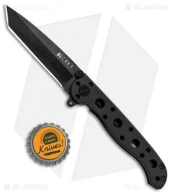 CRKT Carson M16-00K Tanto Liner Lock Knife Black Zytel (3" Black) -Blade HQ Knife Shop CRKT Carson M16 00K Compact Tanto LL Black Zytel Black BHQ 87732 jr bottlecap