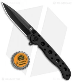 CRKT Carson M16-01K EDC Spear Point Liner Lock Knife (3" Black) -Blade HQ Knife Shop CRKT Carson M16 01K EDC SP LL Black BHQ 87733 jr bottlecap