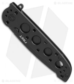 CRKT Carson M16-02KS Tanto Frame Lock Flipper Knife (3.05" Black) -Blade HQ Knife Shop CRKT Carson M16 02KS Tanto black BHQ 76687 er spine