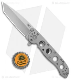 CRKT M16-02SS Stainless Steel Frame Lock Knife Tanto (3" Bead Blast) -Blade HQ Knife Shop CRKT Carson M16 02SS SS BB FL Satin BHQ 138965 jr bottlecap