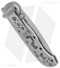 CRKT M16-02SS Stainless Steel Frame Lock Knife Tanto (3" Bead Blast) -Blade HQ Knife Shop CRKT Carson M16 02SS SS BB FL Satin BHQ 138965 jr side