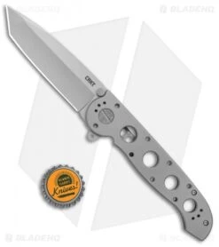 CRKT M16-04SS Stainless Steel Frame Lock Knife Tanto (3.9" Bead Blast) -Blade HQ Knife Shop CRKT Carson M16 04SS SS Tanto FL Flipper BB BHQ 138967 jr bottlecap