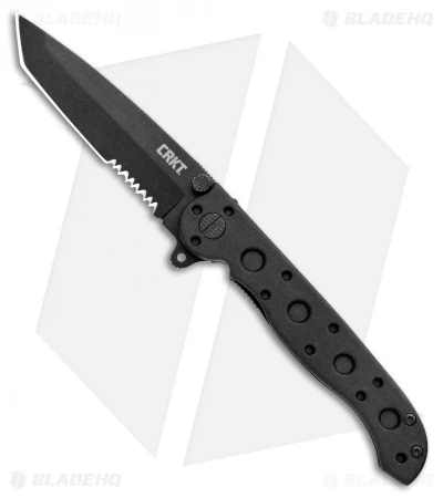 CRKT Carson M16-10KZ Tanto Flipper Knife Black GFN (3" Black Serr) CRKT Carson M16-10KZ Tanto Flipper Knife Black GFN (3" Black Serr) -Blade HQ Knife Shop CRKT Carson M16 10KZ Tanto Balck GFN Black Serr BHQ 3813 jr