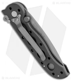 CRKT Carson M16-12 Folding Tanto Flipper Knife BB (3" Bead Blast Serr) -Blade HQ Knife Shop CRKT Carson M16 12 Folding Tanto BB BB Serr BHQ 87731 jr side