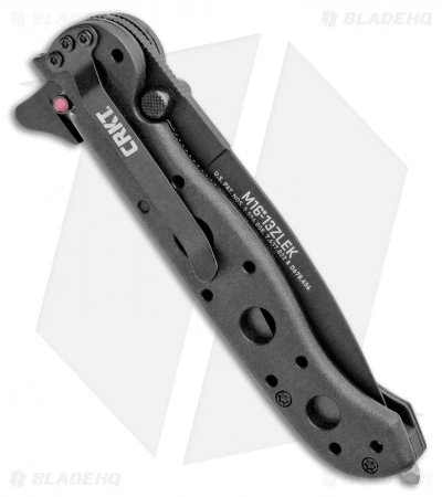 CRKT Carson M16-13ZLEK E.R. Spear Point Flipper Knife Zytel (3.375" Black Serr) CRKT Carson M16-13ZLEK E.R. Spear Point Flipper Knife Zytel (3.375" Black Serr) -Blade HQ Knife Shop CRKT Carson M16 13ZLEK E.R. SP Zytel Black Serr BHQ 9881 jr side