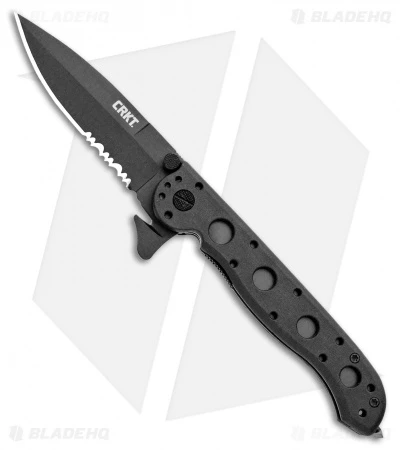 CRKT Carson M16-13ZLEK E.R. Spear Point Flipper Knife Zytel (3.375" Black Serr) CRKT Carson M16-13ZLEK E.R. Spear Point Flipper Knife Zytel (3.375" Black Serr) -Blade HQ Knife Shop CRKT Carson M16 13ZLEK E.R. SP Zytel Black Serr BHQ 9881 jr