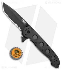 CRKT Carson M16-14ZLEK Tanto Liner Lock Knife (3.75" Serr) 3 CRKT Carson M16-14ZLEK Tanto Liner Lock Knife (3.75" Serr) -Blade HQ Knife Shop CRKT Carson M16 14ZLEK Tanto LL Serr BHQ 8897 jr bottlecap