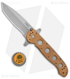 CRKT Carson M16-14ZSF Tanto Flipper Knife Desert Tan (3.875" Bead Blast Serr) -Blade HQ Knife Shop CRKT Carson M16 14ZSF Tanto Desert Tan BB Serr BHQ 7950 jr bottlecap