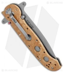CRKT Carson M16-14ZSF Tanto Flipper Knife Desert Tan (3.875" Bead Blast Serr) -Blade HQ Knife Shop CRKT Carson M16 14ZSF Tanto Desert Tan BB Serr BHQ 7950 jr side