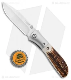 CRKT Carson M4-02 Stag Spring Assisted Knife (3.25" Satin) M4-02S 3 CRKT Carson M4-02 Stag Spring Assisted Knife (3.25" Satin) M4-02S -Blade HQ Knife Shop CRKT Carson M4 02S Stag SA Satin BHQ 7036 jr bottlecap