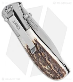 CRKT Carson M4-02 Stag Spring Assisted Knife (3.25" Satin) M4-02S 2 CRKT Carson M4-02 Stag Spring Assisted Knife (3.25" Satin) M4-02S -Blade HQ Knife Shop CRKT Carson M4 02S Stag SA Satin BHQ 7036 jr side
