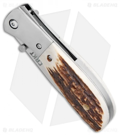 CRKT Carson M4-02 Stag Spring Assisted Knife (3.25" Satin) M4-02S CRKT Carson M4-02 Stag Spring Assisted Knife (3.25" Satin) M4-02S -Blade HQ Knife Shop CRKT Carson M4 02S Stag SA Satin BHQ 7036 jr spine