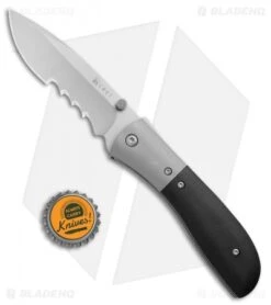 CRKT Carson M4-13 Spring Assisted Knife (3.75" Bead Blast Serr) -Blade HQ Knife Shop CRKT Carson M4 13 SA BB Serr BHQ 1661 jr bottlecap