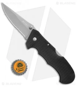 CRKT Cascade Lockback Folding Knife (3.5" Bead Blast Serr) -Blade HQ Knife Shop CRKT Cascade LB BB Serr 6914 BHQ 72002 jr bottlecap