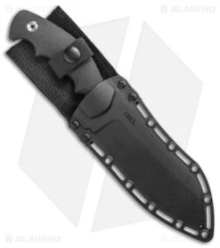 CRKT Catchall Fixed Blade Knife Rubberized GRN (5.5" Satin) 2 CRKT Catchall Fixed Blade Knife Rubberized GRN (5.5" Satin) -Blade HQ Knife Shop CRKT Catchall Fixed Blade Black Satin BHQ 138973 jr sheath