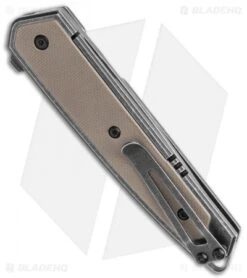 CRKT Cinco Frame Lock Brown G-10 Knife (2.9" Black) 7091 -Blade HQ Knife Shop CRKT Cinco FL Brown G 10 Black 7091 BHQ 119357 jr side